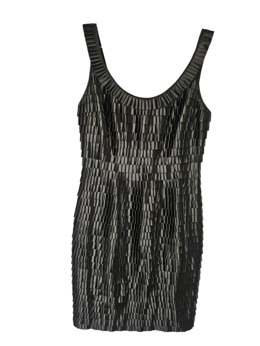 Carmen‎ Marc ValvoCarmen Marc Valvo CollectiorRuffled Black Dress 4